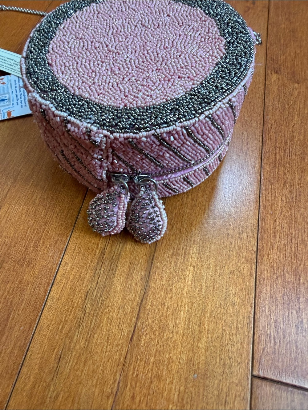 Maryland Crab Beaded Crossbody Bag - Pink & red - Picture 4 of 5